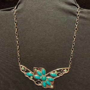 Pretty Silver and Turquoise Necklace
